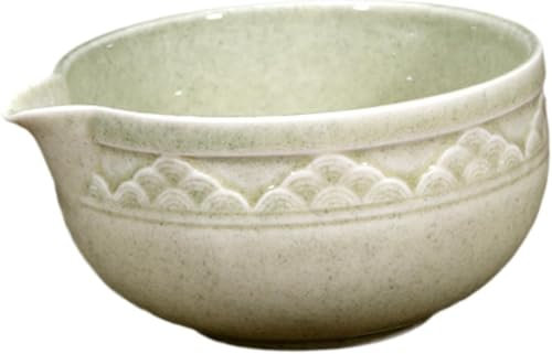 Gcljlmy Matcha Bowl Tè Whisk Tazza di tè giapponese fatta a mano Matcha tazza per la preparazione giapponese amici principianti famiglia (colore leggero matcha)