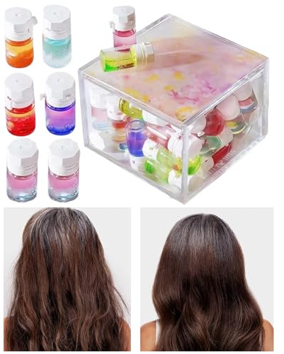 zjhukfmc Smoothing Hair Oil - Repair for Long Short Hair Care Oil, Pack of 20 Natural Frizz Control Liquid with Long-Lasting Fragrance for Care After Colouration for Travel Hotel Salon