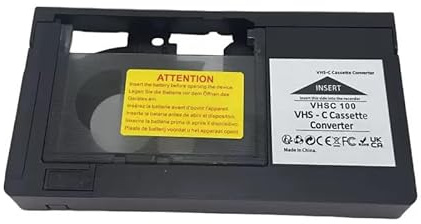 RuiJOTWAT Kassettadapter, videoomvandlarboxadapter för VHS till VHSC, inte kompatibel med 8 mm Mini DV Hi8