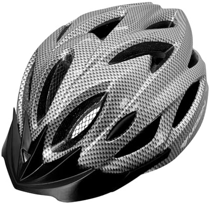MOON Lightweight Bike Helmet for Adults, Anti-Odor Design Bicycle Helmet for Mountain Road Cycling Racing Biking, Adjustable Ventilated Bike Helmets for Women Men with Removable Visor, Med