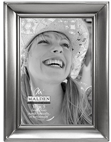 Malden International Designs Concourse Pewter Metal Picture Frame, 3.5x5, Silver - 192-35