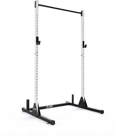 Cap Barbell FM-905Q-WH Cap Support d'exercice Mixte, Blanc, Power Rack