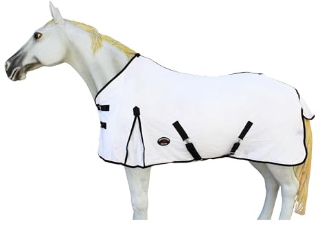 74 Challenger Horse Mesh Airflow Summer Scrim Sheet White 7322