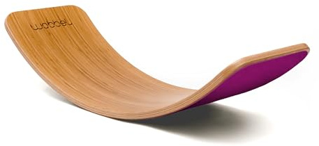 Wobbel Balanceboard mit Filz Himbeere