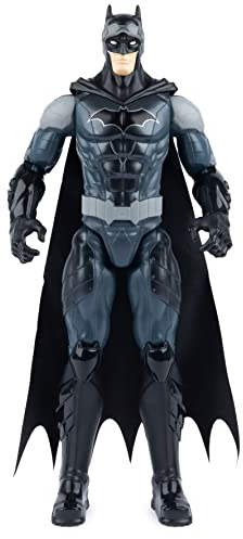 dc comics | Batman | Batman Figur im Maßstab 30 cm mit Blauer Kampfrüstung, Umhang, Nachtsicht Brille und 11 Gelenkpunkte - Spielzeug für Jungen und Mädchen ab 3 Jahren