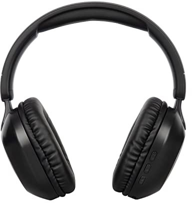 VulTech Cuffie Octopus HBT-20BK Over Ear Wireless Bluetooth 5.0 e Aux con Microfono, Controllo Traccia, Gestione Chiamate, Ricarica Type-C, Autonomia 12 ore, Accoppiamento Automatico Android, iOs