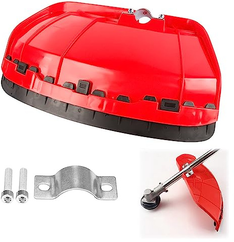 LONGHAO Protezione Per Decespugliatore,Scudo Di Protezione Decespugliatore,Parasassi Universale Per Decespugliatore,Con 2 Viti,Per Decespugliatore Tosaerba Trimmer,Con Un Diametro Di 28 mm