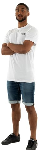The North Face NF0A87NPFN4 M S/S Box NSE tee T-Shirt Hombre TNF White Tamaño XS