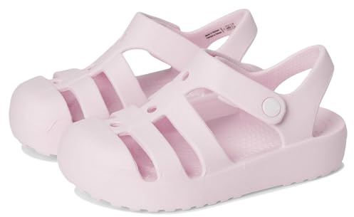 Crocs Unisex-Child Classic Fisherman Sandal, Kids and Toddler Sandals, Pink Milk, 5 UK Child