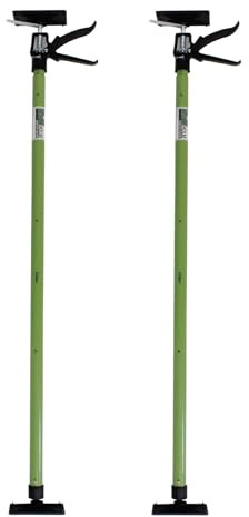 TRUTZHOLM 2x Profi Einhandstütze Montagestütze Deckenstütze Teleskopstütze bis 290cm