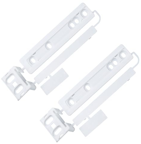 Hohitenz Set 2 cerniere scorrevoli per frigorifero – compatibile con accessori frigorifero AEG 223034904/1, 223034904 – kit guide scorrevoli montaggio, frigo da incasso porta trascinata