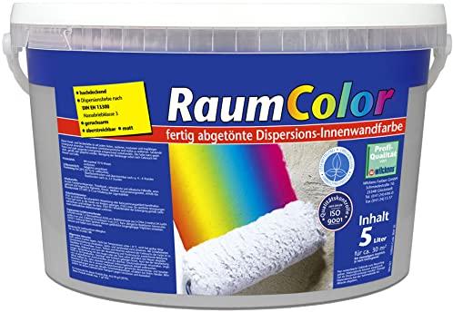 Wilckens Roller - Pintura para Pared (5 L), Color Gris