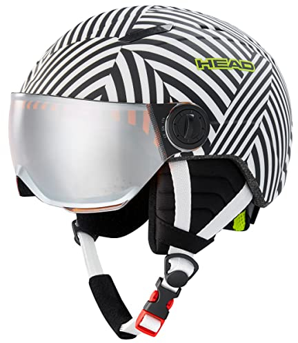 HEAD Unisex Jugend Mojo Visor Skihelm, Schwarz/weiß, XXS EU