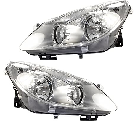 ATEC Germany 2x fari principali anteriori sinistro + destro H1 / H7 senza servomotore, compatibili con OPEL CORSA D (S07), CORSA D furgone/hatchback (S07)