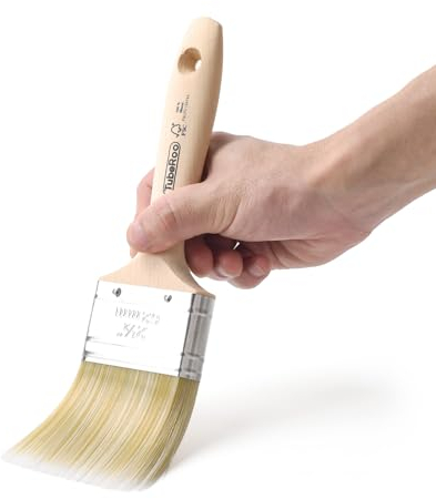 TubeRoo Pinceau à peinture de 62 mm - Pinceau de peinture de qualité supérieure pour peinture, huile de bois et peinture murale - Pinceau à lasure pour lasure pour bois - Pinceau de peinture