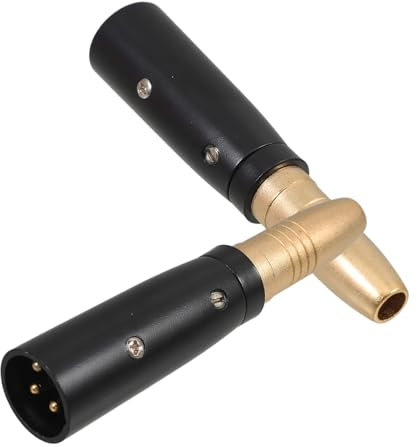 NUOBESTY 2pièces Adaptateur TRS vers XLR Femelle Broches Convertisseur De Prise De Microphone pour Câbles Audio Vidéo