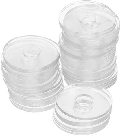 TOPBATHY 50piezas Juntas Transparentes Arandelas De Fijación De Tornillos Para Manijas De Ducha Arandelas De Vinilo Para Uso Baño Junta De Sellado Para Accesorios De Hogar