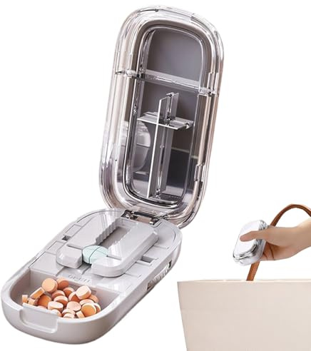 Yonuaret pillerdelare – bärbar pillerskärare | mångsidig tablettdelare för sjukhus barn seniorer resor och på vägen