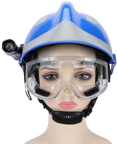 Hamwesh Elmetto Protettivo, Casco da Costruzione con Striscia Riflettente Casco di Sicurezza con Fibbia Regolabile e Sottogola per Cantieri Edili Minatori Lavoratori Petroliferi