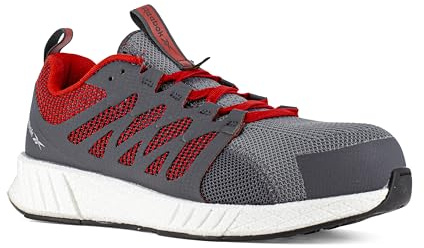 Reebok Scarpe a Bassa Sicurezza S1P SRC 43 Nere e Grigie in Rete di Nylon Grigio/Nero