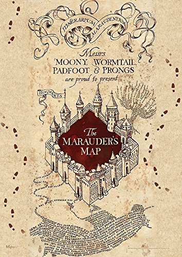 MIGHTYPRINT Harry Potter Marauders Map 17 x 24 Wall Art