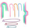 CHSEROK 13 Pcs Cable Knitting Needles & Stitch Holders Color Mixing Set Practical Knitting Tools