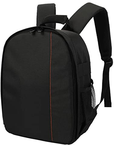 Voiakiu Sac à Photographie Voyage pour Appareil Photo,Petit Sac à Dos pour Appareil Photo | Sac vidéo Poche d'objectif trépied Voyage portatif, Accessoires d'appareils Photo