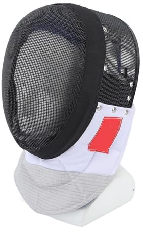 VGEBY Máscara de Esgrima, Casco Protector de Esgrima con Pechera Acolchada para Práctica y Competición de Principiantes (S)