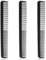Lot de 3 peignes de coiffage multifonctionnels à dents fines et standard pour hommes, femmes, maison, salon, coiffure