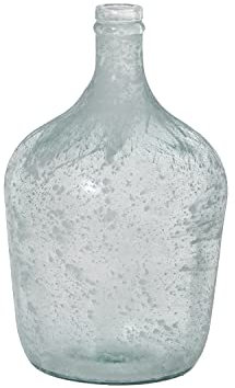 JARRÓN VIDRIO RECICLADO GARRAFA 4L BLANCO °18X30CM