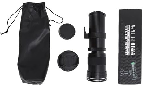 Bewinner 420-800mm F8.3 Telephoto Zoom Lens, Manual Focus MF Zoom Lens, EF Lens Full Frame Long Focal Lens for Moon Photography Bird Watching for E Mount A7III A7IV A6500 Cameras