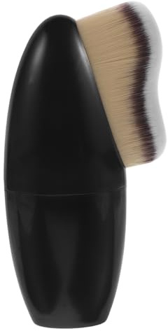 TOYZFRIENDY Brocha para Base de Maquillaje Multifuncional Negra, Aplicador para Crema y Polvo, Pincel y Duradero para Rostro y Cuerpo, Adecuado para Viaje y Uso Diario