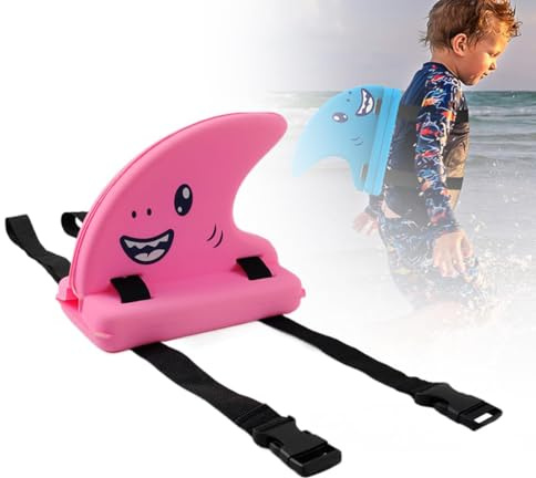 Kid's Sharks Fin Back Float Board, Shark Fin Swimming Aid For Kids, Swimming Float, Swimming Fin Float Safety Swim Trainer, Wearable Shark Float With Adjustable Belt