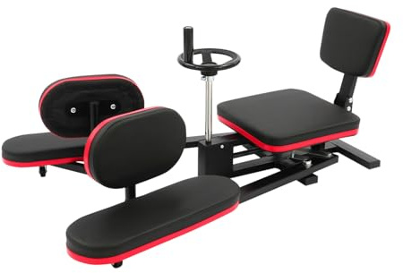 Machine d'étirement des jambes réglable de 120 kg jusqu'à 180 ° - Écarteur de jambes robuste pour yoga, gym, danse, adultes et enfants