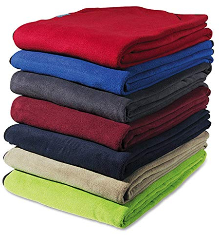 COCOON Premium Reise-Fleecedecke, gemütlich, weich, warm, Anthrazit