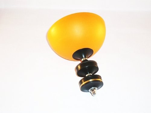 MONOBOLO SCHWARZ mit Henrys Circus Diabolo Halbschale orange