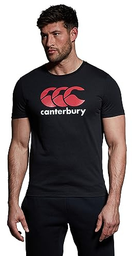 Canterbury CCC Logo Camiseta, Hombre, Negro, XS
