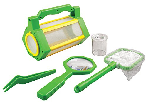 EDU-TOYS BL033 Insektenfang Set: 5-teilig mit Aufbewahrungsbox, Kescher, Lupe und Becherlupe - für Kinder im Kindergartenalter - unisex - Sensorische Erforschung - für Kinder ab 3 Jahren
