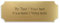 Placa para puerta personalizable con efecto latón con grabado – Placa acrílica dorada metalizada, 100 x 36 mm, rectangular, placa para el nombre