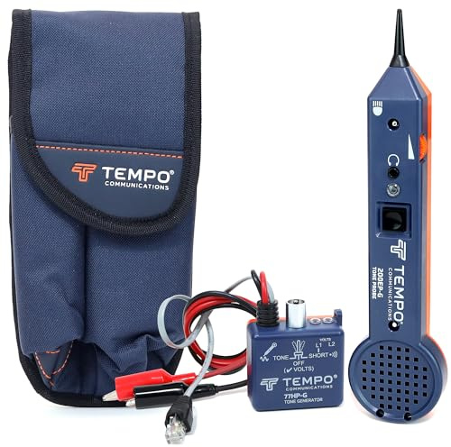 TEMPO Communications 701K-G Wire Tracer Electrical, Tone Generator and Probe Kit (701K-G-BOX Cable Toner)
