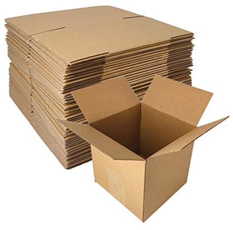 zmybcpack 40 Pack 5x5x5 inch Corrugated Boxes Mailer- Corrugated Cardboard Mailer Shipping Boxes, Small Mailing Packing Boxes for Shipping, Moving, Storage