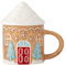 Bloomingville Ginnie Becher, Tasse, Braun, Steingut, T9,5xH13 cm, 370 ml