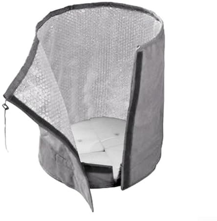 Envoltura aislante para árbol para protección contra heladas para plantas en maceta, árboles cítricos, arbustos, bolsa aislante de plantas marrón o gris (gris-L)