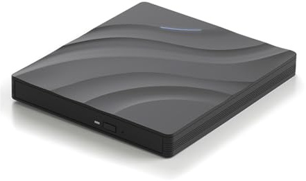 WJDXBNS Blu-Ray Optical Drive Esterno con USB 3.0 Portatile Design 3D BD Combo Reader CDDVD Player Burner per PC portatile