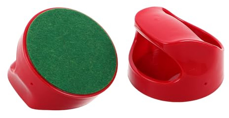 Healvian 2 Pezzi Spingitore Air Hockey Professionale in Gomma e Plastico con Scorrimento Fluido per Tavoli da Gioco e Sala Giochi Famigliare con Cuscinetti di Ricambio