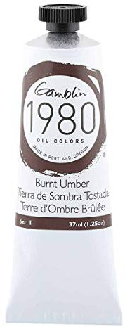 Gamblin 1980 - Oelfarbe - Umbra gebrannt - 37 ml
