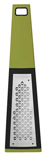 KAI Pure Komachi Kanokoshibori - 2-Wege Reibe grün, Klinge 13,5 x 3-5 cm / Griff 11 cm, mit Kanokoshibori Klingenmuster Küchenreibe für Profis
