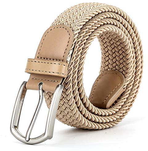 Braided Canvas Woven Elastic Stretch Belts for Men/Women/Junior with Multicolored