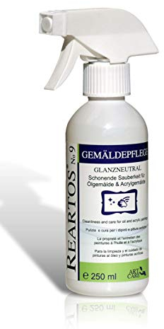 REARTOS No9, prodotto per la cura dei dipinti a olio e acrilici, detergente per dipinti. Cura della pittura.
