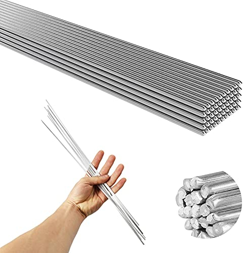 Alambre de soldadura de aluminio de baja temperatura, 50 varillas de reparación de aluminio de 2 mm, sin necesidad de polvo de soldadura, alambre de soldadura conveniente (33 cm)